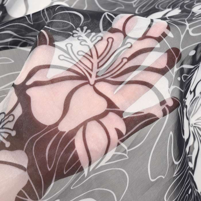 受注生産　パウスカート　フラダンス　オーガンジー　ダブル　パウスカート　プリントオーガンジー