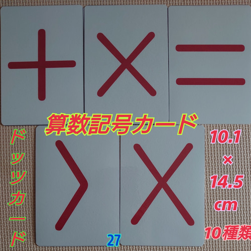 新品〘0歳から始める〙ドッツカード【0〜100】算数記号、袋付