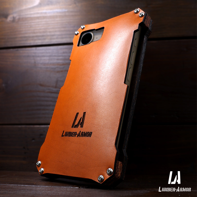 iPhone16e ケース レザー 革 栃木レザー 本革 耐衝撃 自然素材 オリジナルデザイン LUNBER-ARMOR
