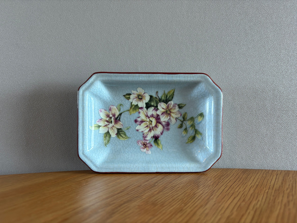 ヨーロッパの古い石鹸置き 陶器 古道具 レトロ ソープディッシュ【石鹸