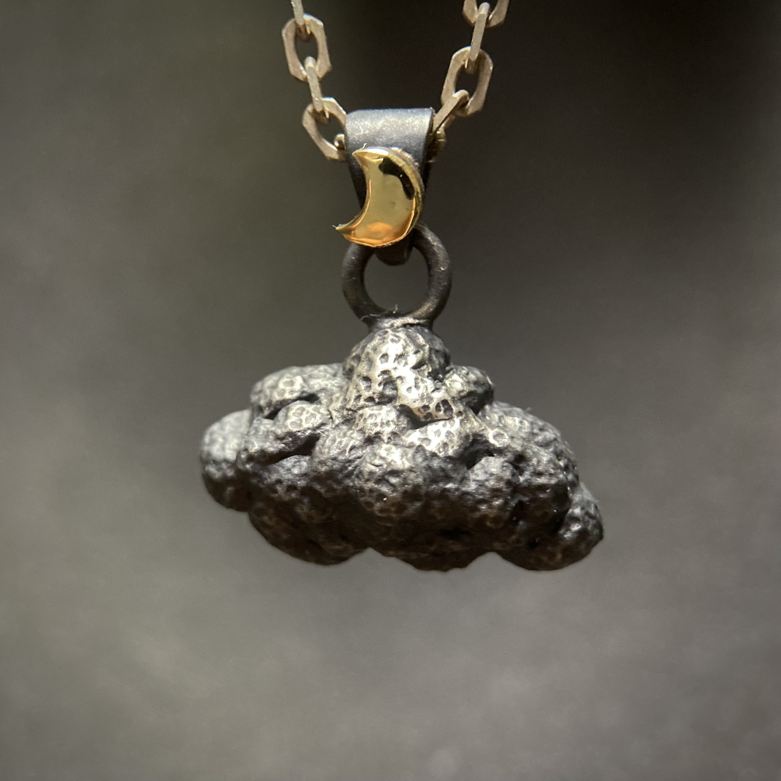 「クモ」ネックレス　～三日月～