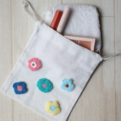 パンチニードル アクセサリートレイ 花柄 2個セット バラ売りOK その他