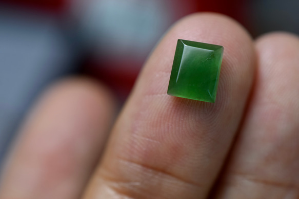 RS11-82 氷種 暗緑 グアテマラ産 天然 A貨 本翡翠 ルース 硬玉 ジェダイト 8枚目の画像