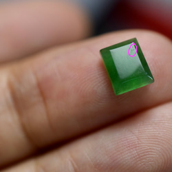 RS11-82 氷種 暗緑 グアテマラ産 天然 A貨 本翡翠 ルース 硬玉 ジェダイト 2枚目の画像