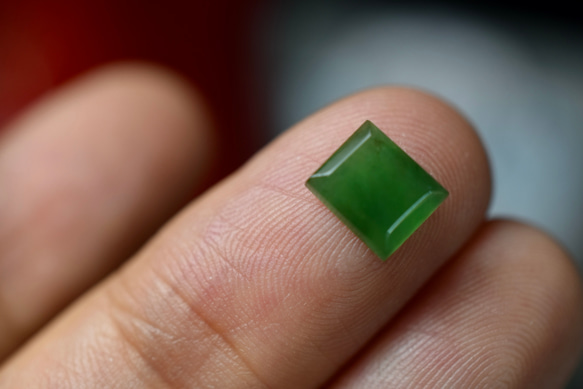 RS11-82 氷種 暗緑 グアテマラ産 天然 A貨 本翡翠 ルース 硬玉 ジェダイト 4枚目の画像