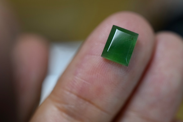 RS11-82 氷種 暗緑 グアテマラ産 天然 A貨 本翡翠 ルース 硬玉 ジェダイト 6枚目の画像