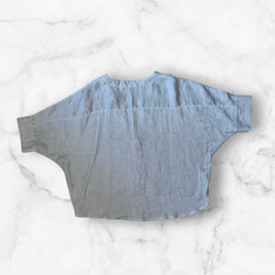 ボレロジャケット　ハーフリネン　ダブルガーゼ　シンプル 4枚目の画像