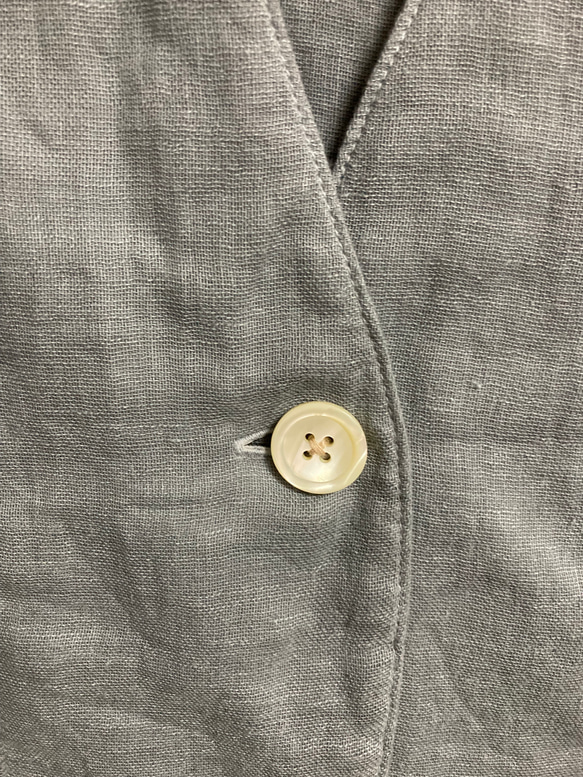 ボレロジャケット　ハーフリネン　ダブルガーゼ　シンプル 7枚目の画像