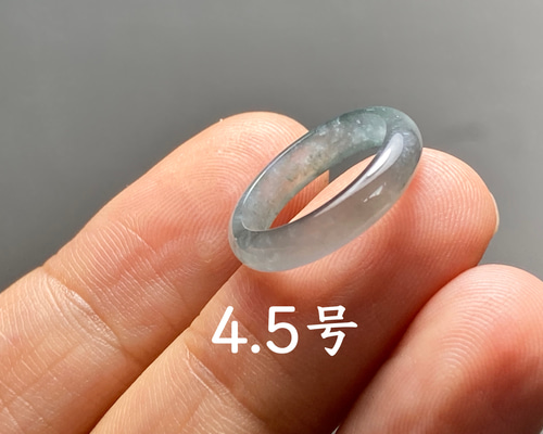 L12-224 ピンキーリング 高氷種 煙灰色 4.5号 グアテマラ産 A貨