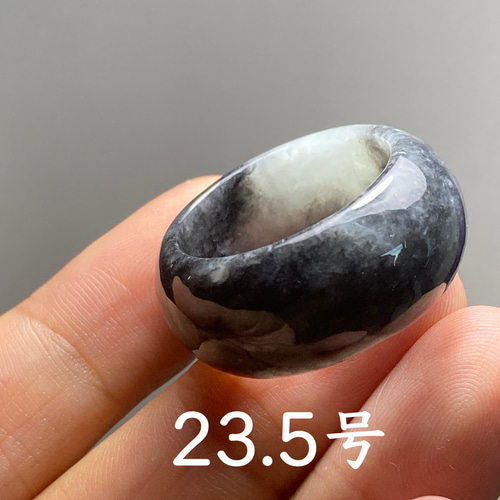 [R1050-001］ 翡翠　くりぬき　リング　天然石　グアテマラ産　20号 imgrc0095726401.jpg