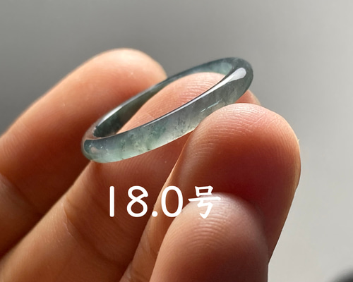 [R70-010］翡翠　くりぬき　リング　天然石　グアテマラ産　18号　指輪 R70-010］翡翠 くりぬき リング 天然石 グアテマラ産 18号 指輪