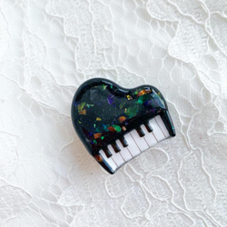 2445】オーボエ 星型キーホルダー 星型カラビナ ブルーの万華鏡紫陽花