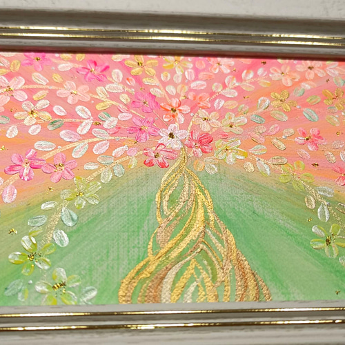 風水開運絵画＊幸せの木  金のなる木 恋愛運　愛情　金運　仕事運　くじ運　当選 風水吉祥絵画＊幸せの木 金のなる木 恋愛 愛情 金銭運 仕事 くじ