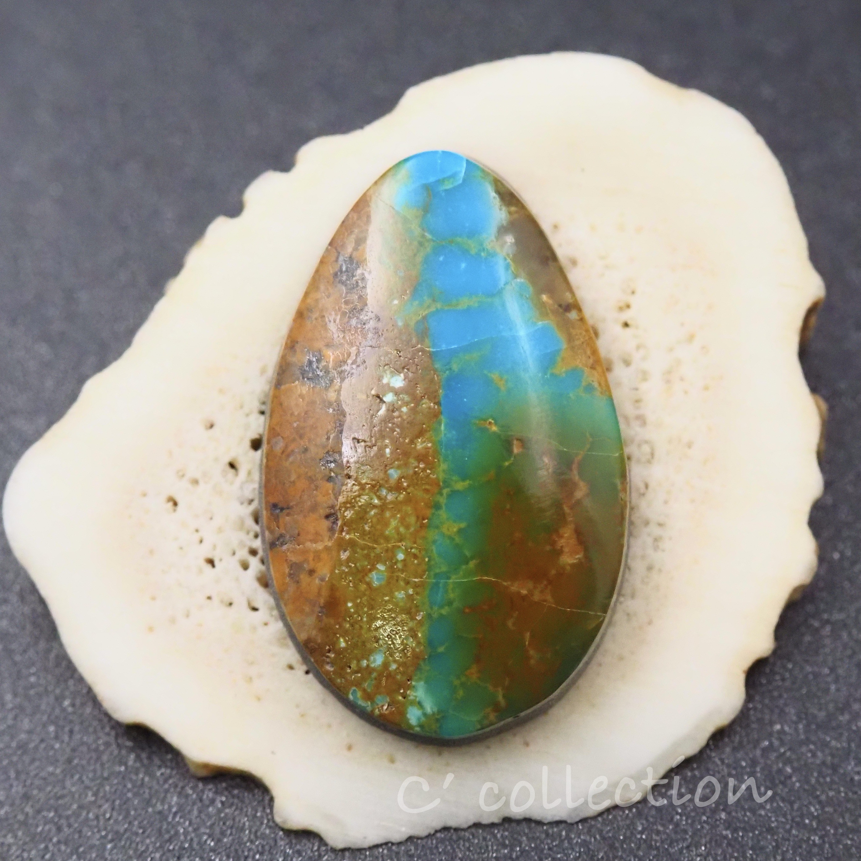 14,2ct Royston Turquoise ロイストン ターコイズ R-64 ルース 天然石 ハンドメイド材料