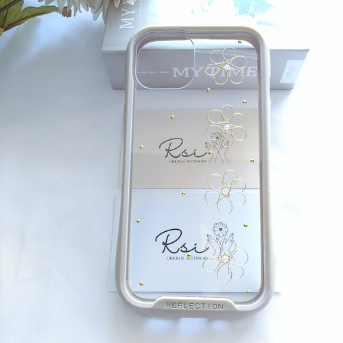 ワイヤーフラワー】ワイヤーアートiPhoneケース iPhoneケース・カバー