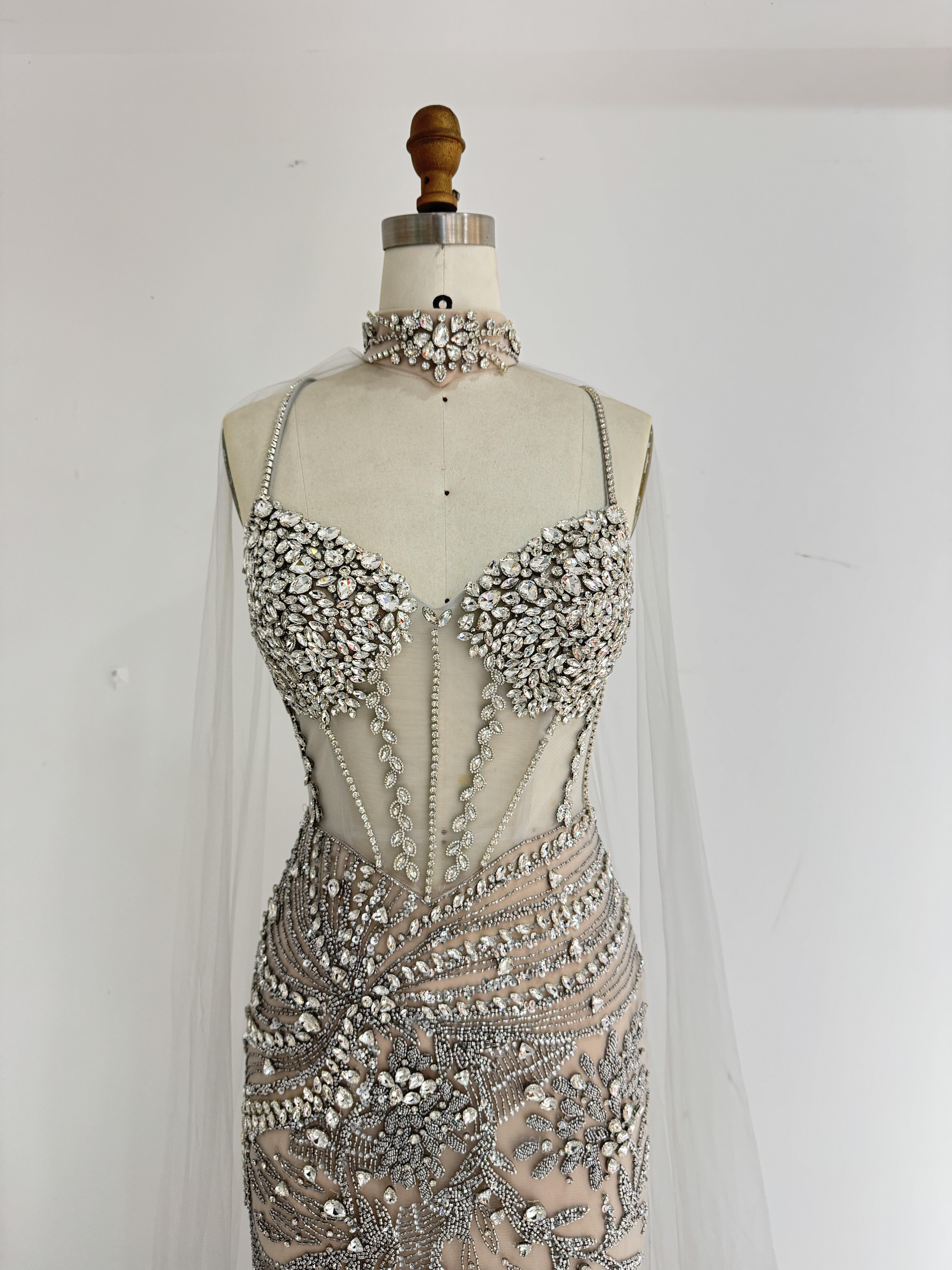 豪華 マーメイドドレス おしゃれな たっぷりなビジュー 憧れう ファスナー袖なし セクシー 音楽会前撮り本命ドレス制作 豪華 マーメイドドレス おしゃれな たっぷりなビジュー 憧れう ファスナー袖なし セクシー 音楽会前撮り本命ドレス制作