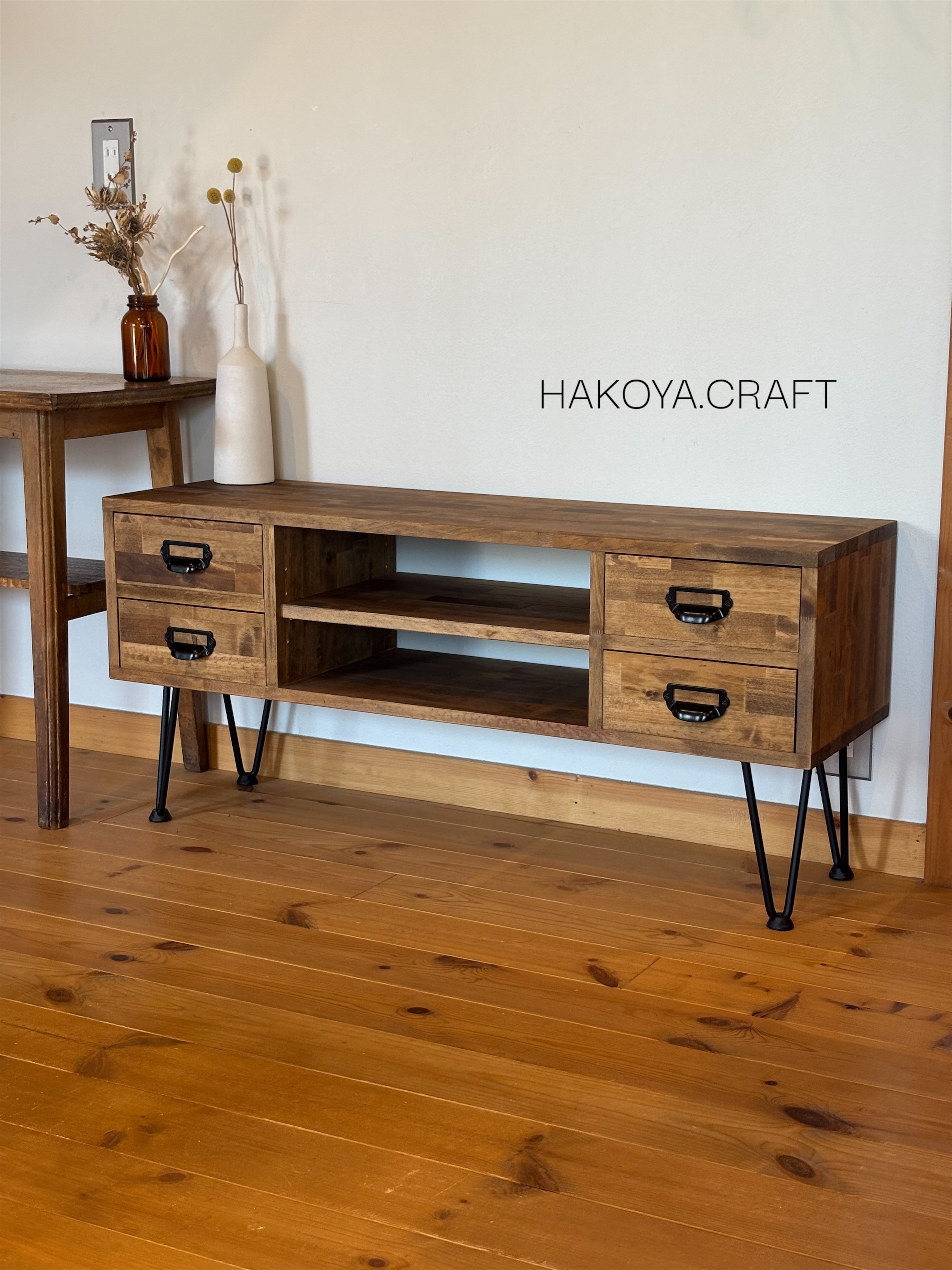 【数量限定/納期2週間以内】TV Board 4 drawer テレビボード　テレビ台　ローボード　キャビネット