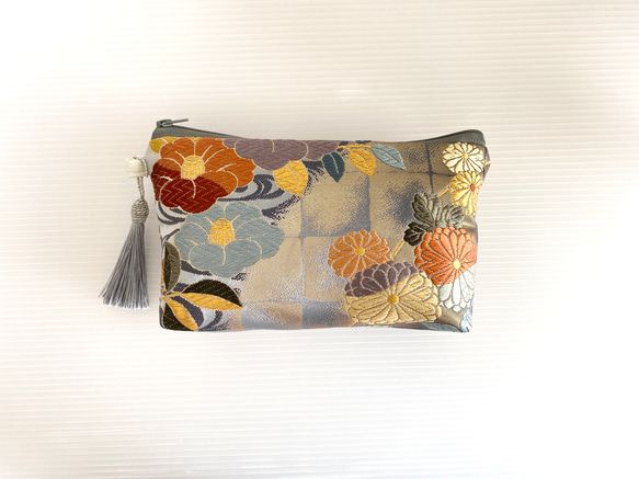 大人可愛いセレブポーチ帯リメイクポーチ化粧ポーチマルチポーチ着物