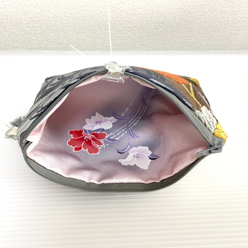 大人可愛いセレブポーチ帯リメイクポーチ化粧ポーチマルチポーチ着物