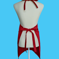 ひまわりとカブトムシのアップリケエプロン｜真夏のワンシーンを切り取った一枚｜大きめポケット付き・綿素材・選べるカラー 4枚目の画像