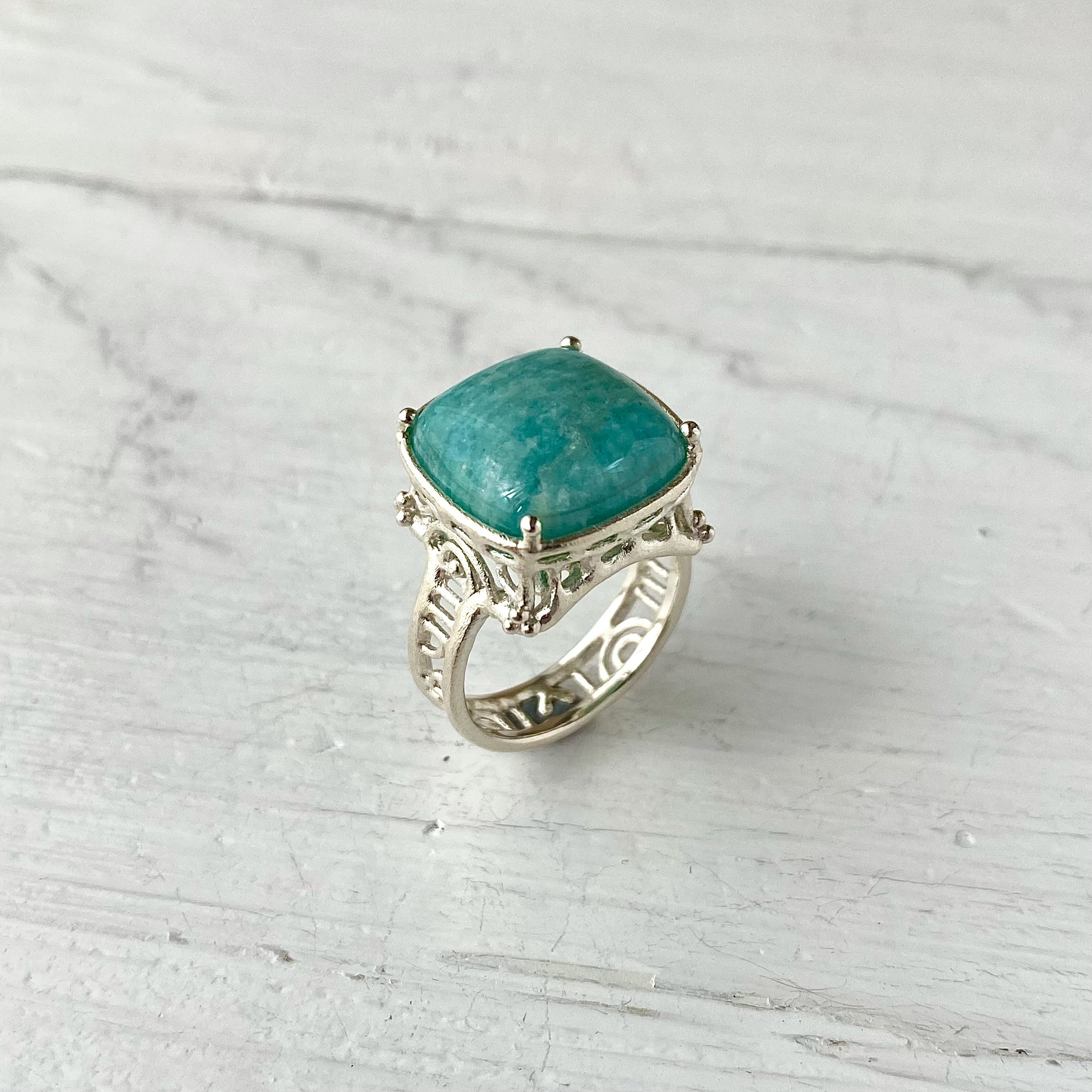 アマゾナイトの指輪