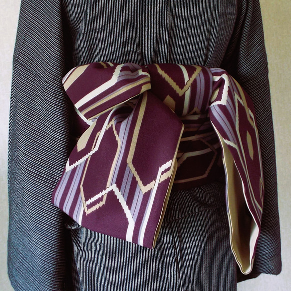 有松鳴海絞りフルセット4点 博多半幅帯＋帯締め＋帯揚げ＋高級浴衣　桁70 有松鳴海絞りフルセット4点 博多半幅帯＋帯締め＋帯揚げ＋高級