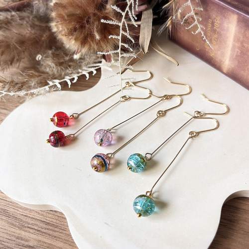 懐かしのヨーヨー♡水風船のピアス/イヤリング ピアス（フック