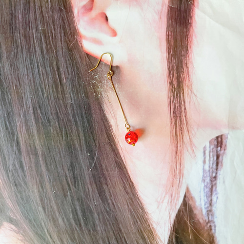 懐かしのヨーヨー♡水風船のピアス/イヤリング ピアス（フック