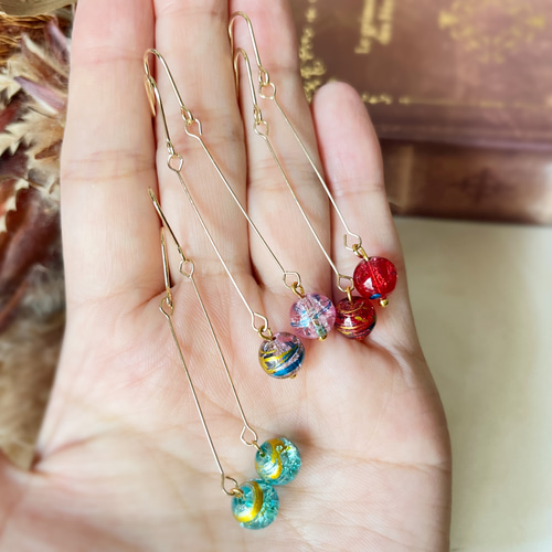 懐かしのヨーヨー♡水風船のピアス/イヤリング ピアス（フック
