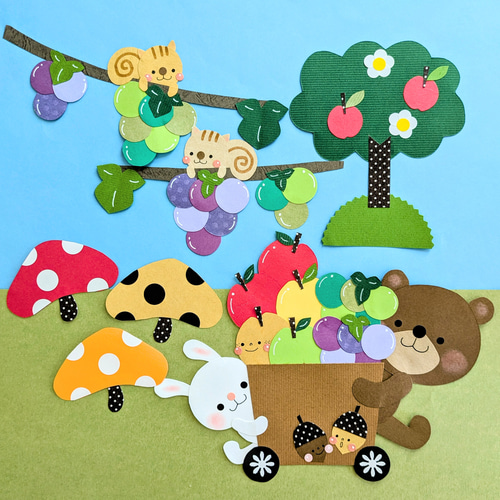 秋のみのり』壁面飾り～ꕤ*.ﾟ～受注制作 雑貨・その他 ててのん