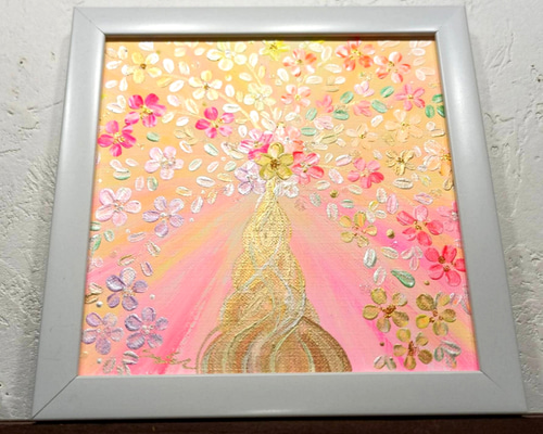 風水吉祥絵画＊幸せの木 金のなる木 恋愛 愛情 金銭運 仕事くじ