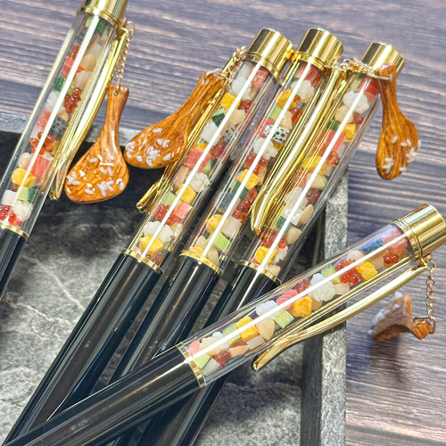 カスタムボールペン 10本まとめ売り sale バラ売り可能⭕️ 再々販】海鮮バラちらしのボールペン【お一人様2点まで】 ペン・筆記