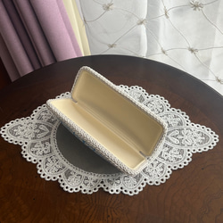 メガネケース  美しい絵柄　イギリス　ラベルピエス　チェリー柄　大人可愛い　 3枚目の画像