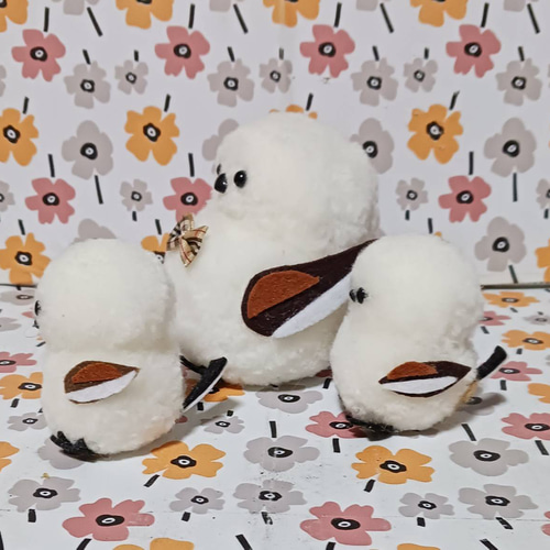 たんぼ☆ ハンドメイド シマエナガ 入学セット 入園・入学・習い事にも☆シマエナガのレッスンバッグ