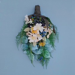 アーティフィシャルフラワー+スワッグ 紫陽花のスワッグ 造花+スワッグ