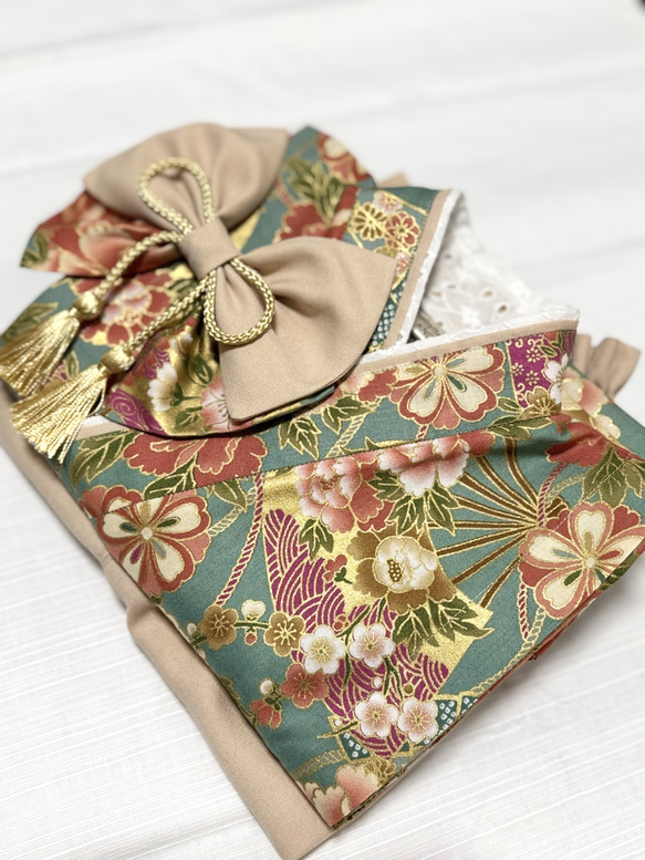 扇牡丹×ピンクベージュ （※ご購入前に商品説明をご確認ください。商品受取完了通知までがお取引となります） 3枚目の画像