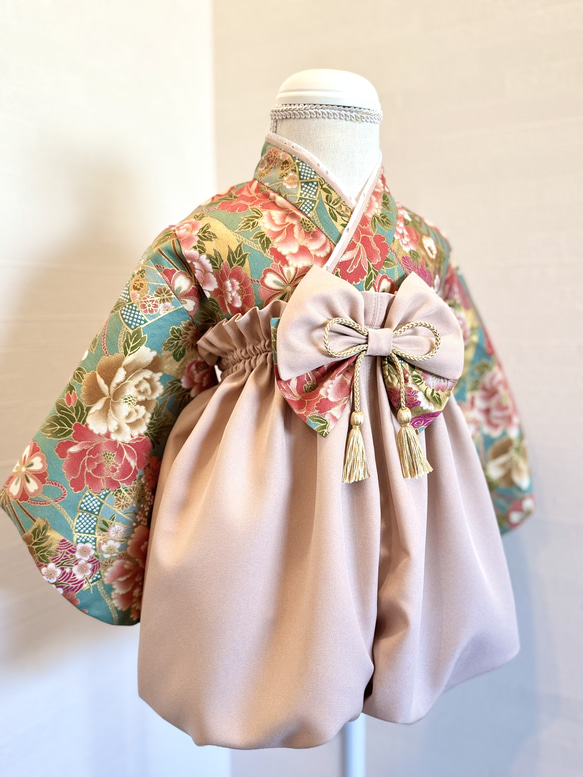 扇牡丹×ピンクベージュ （※ご購入前に商品説明をご確認ください。商品受取完了通知までがお取引となります） 1枚目の画像