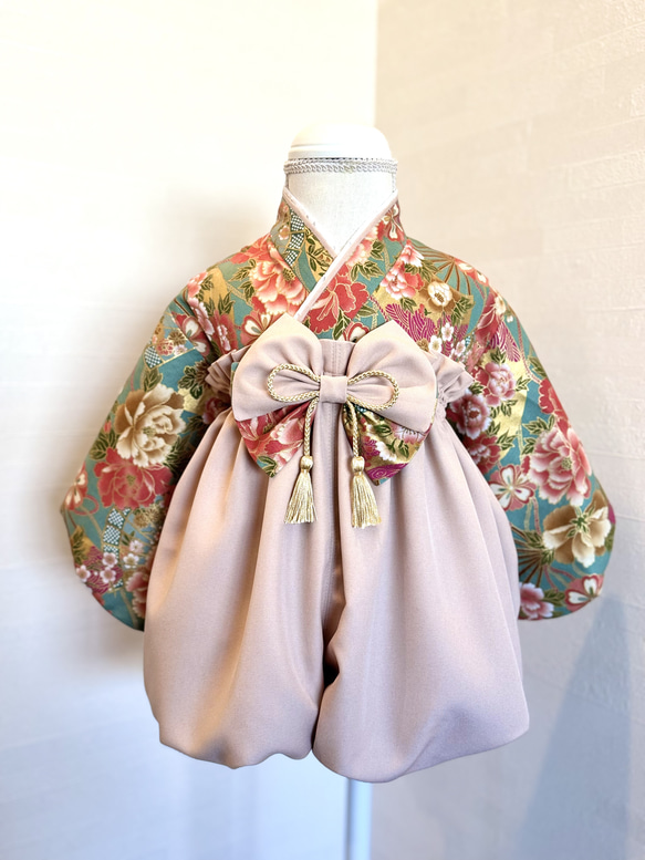 扇牡丹×ピンクベージュ （※ご購入前に商品説明をご確認ください。商品受取完了通知までがお取引となります） 4枚目の画像