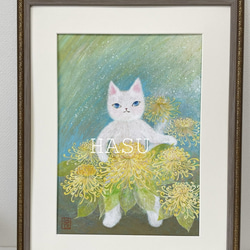 原画『 Gaze 』アクリル水彩画 絵画 ねこ アート 猫イラスト 猫の絵220 水彩画 原画 キジ白猫｜Yahoo!フリマ（旧PayPayフリマ）