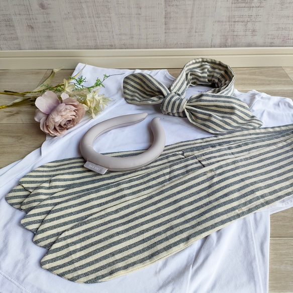 【SALE】ネックリング　ネックアイス　クールネック　熱中症対策　アイスネック　アイスリング　ストライプ　ボーダー 4枚目の画像