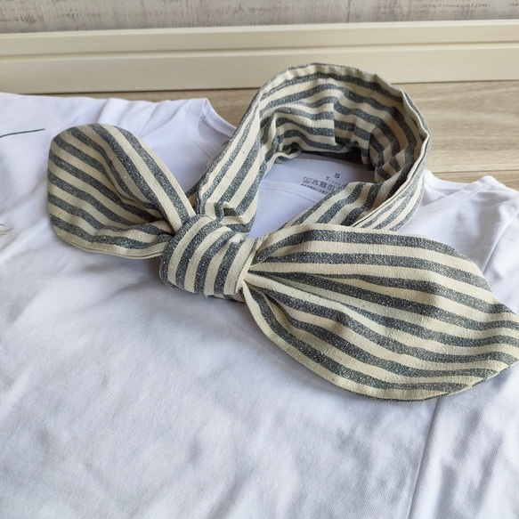 【SALE】ネックリング　ネックアイス　クールネック　熱中症対策　アイスネック　アイスリング　ストライプ　ボーダー 2枚目の画像