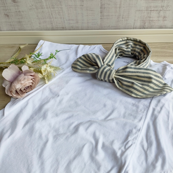 【SALE】ネックリング　ネックアイス　クールネック　熱中症対策　アイスネック　アイスリング　ストライプ　ボーダー 1枚目の画像