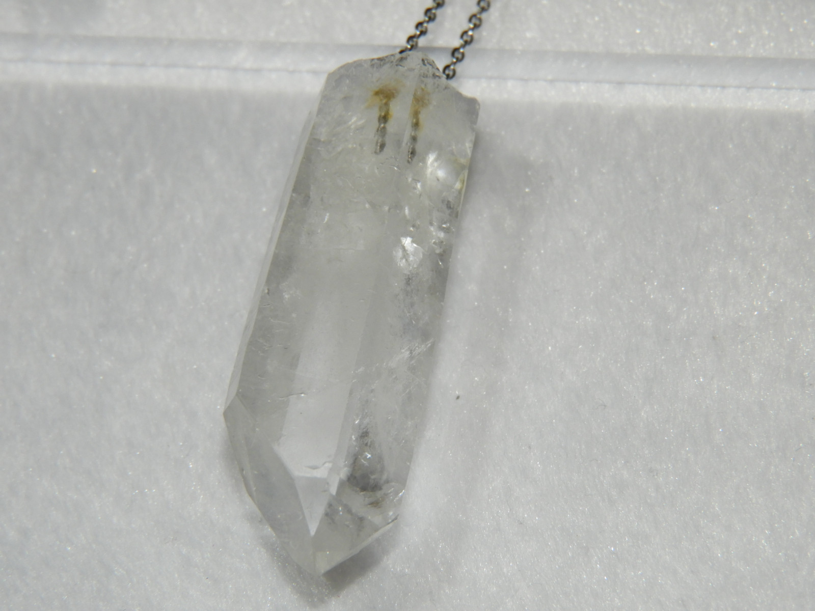 トマスゴンサガ産ハイクオリティクォーツ！安定感抜群の水晶ペンダント！メイドインジャパン！　天然石　ブラジル２