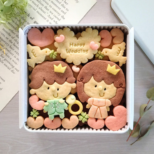 ウェディングクッキー缶/きみと季節のとなりに「HappyWedding