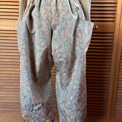 着物もんぺパンツ【絞】 正絹 しぼり ハンドメイド ぷっくり