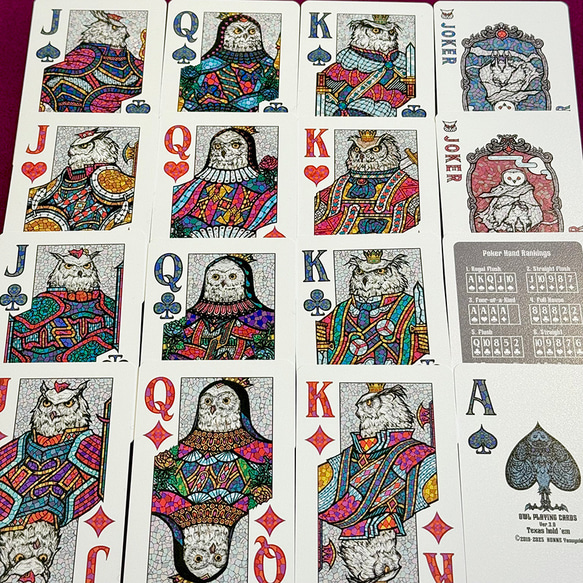 Owl Playing Cards (Ver.3.0)Texas hold 'em (オリジナルトランプ) 2枚目の画像
