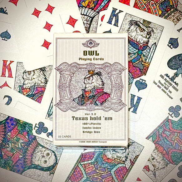 Owl Playing Cards (Ver.3.0)Texas hold 'em (オリジナルトランプ) 1枚目の画像