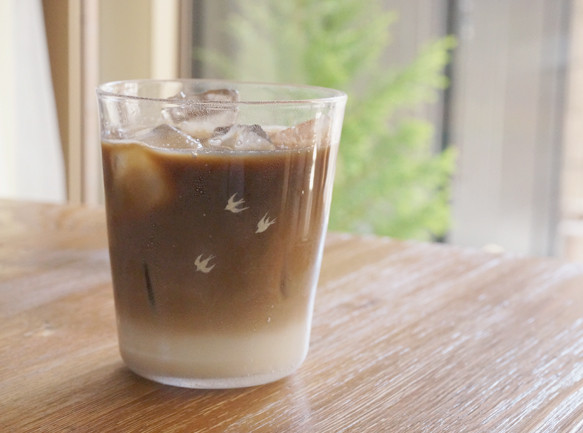 〈 mist 〉  tumbler ｜ タンブラーグラス - swallow 1枚目の画像