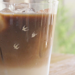 〈 mist 〉  tumbler ｜ タンブラーグラス - swallow 2枚目の画像