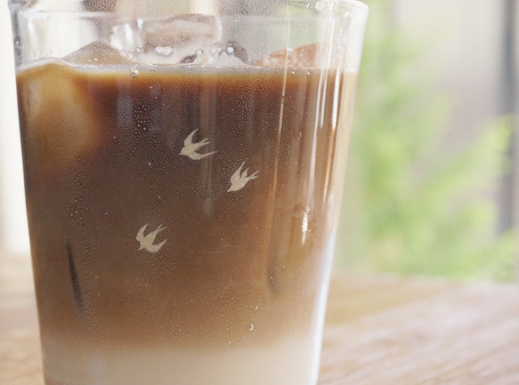 〈 mist 〉  tumbler ｜ タンブラーグラス - swallow 2枚目の画像